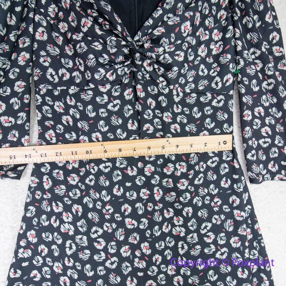 New!  Bailey 44 Olivia‎ Puff-Sleeve Leopard Print Dress, women size 0 - Picture 10 of 15